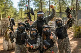 Sesión de paintball gestionada con Balumio